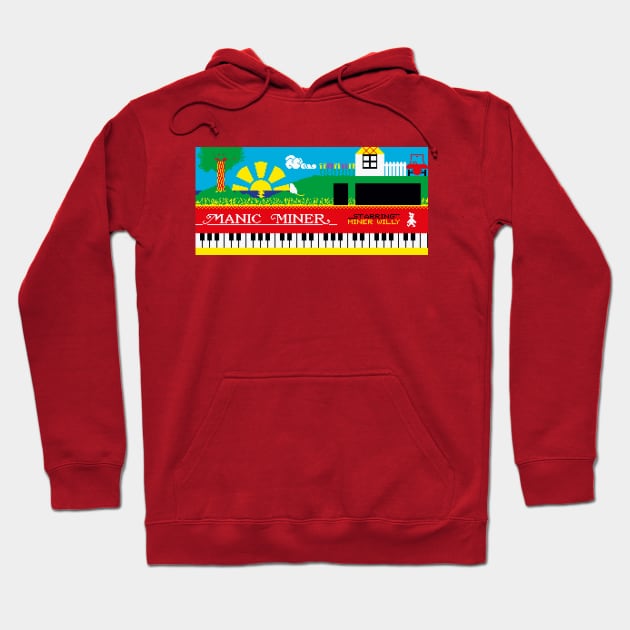 ZX Spectrum – Manic Miner (title screen) Hoodie by GraphicGibbon